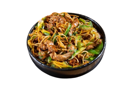 Nouilles poulet carbonara ou soja